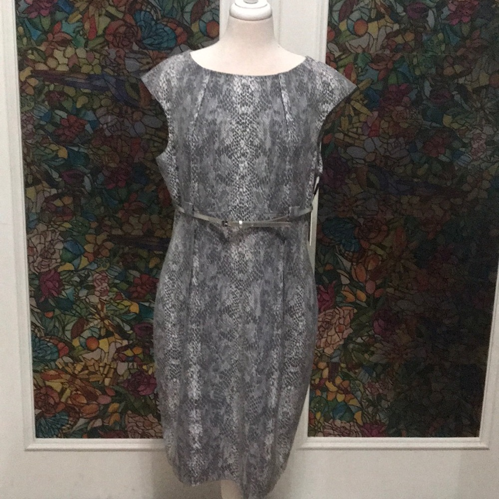 Calvin Klein faux snake skin dress size14